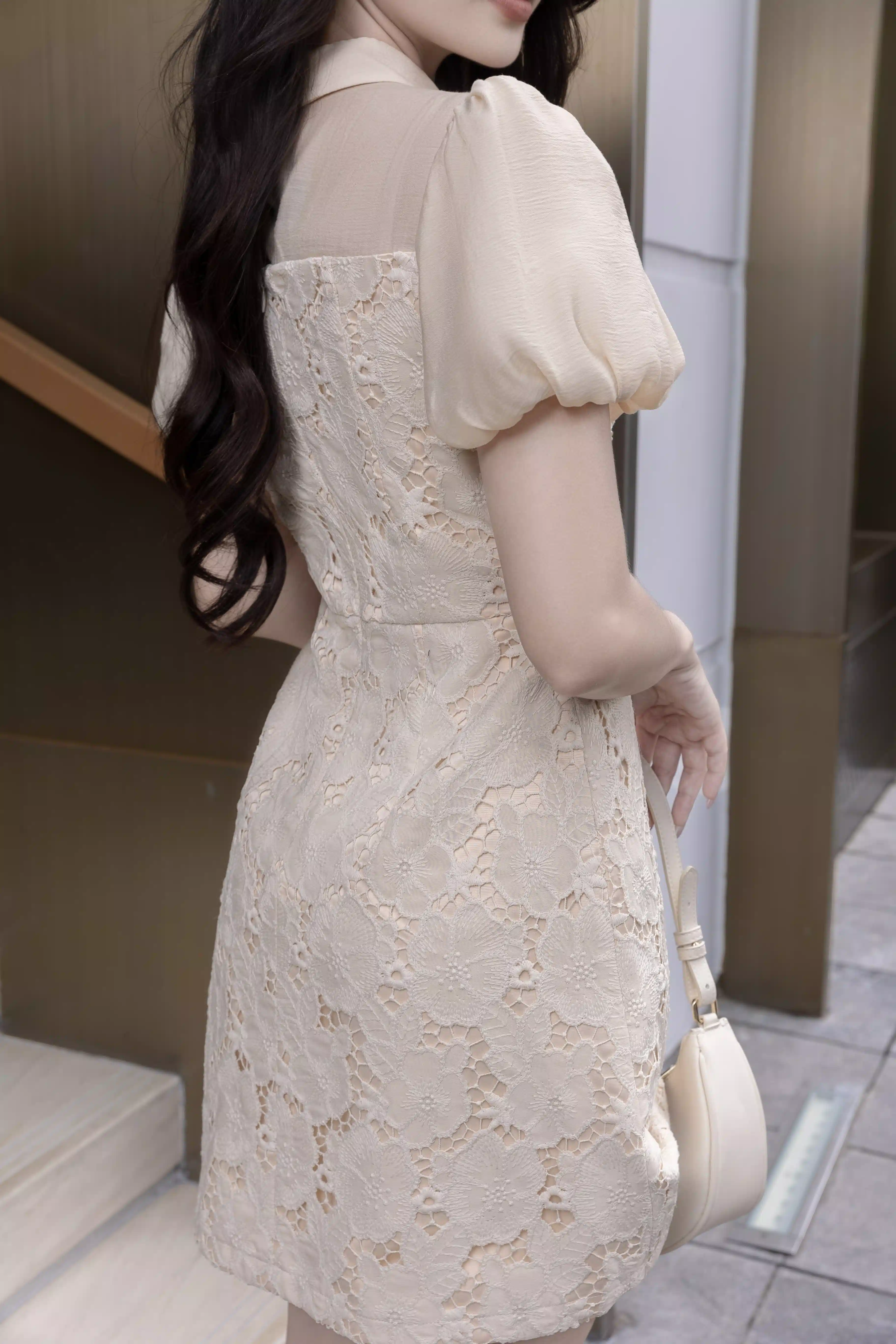 Đầm kiểu nữ Irene Dress ren phủ phối tơ cao cấp