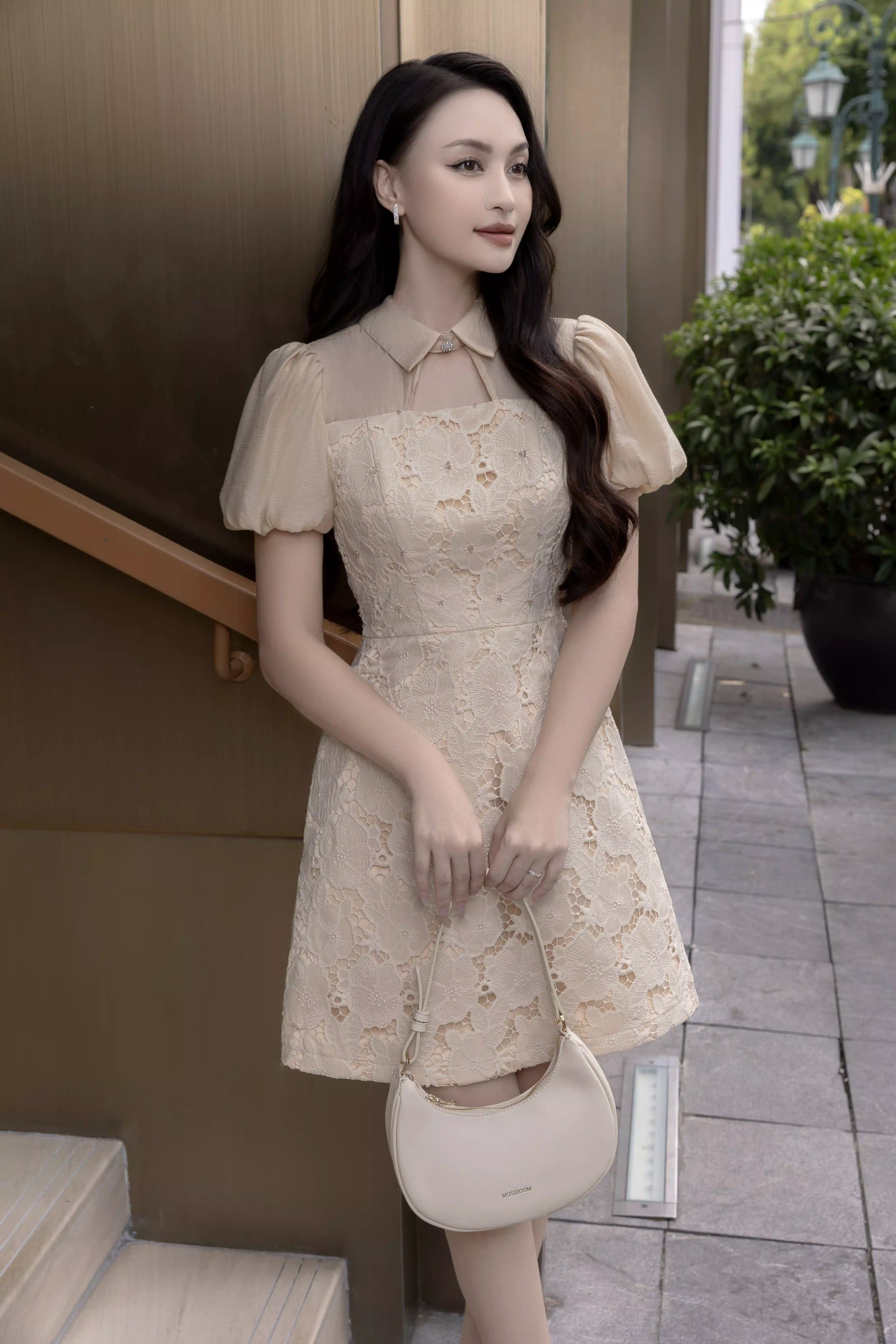 Đầm kiểu nữ Irene Dress ren phủ phối tơ cao cấp