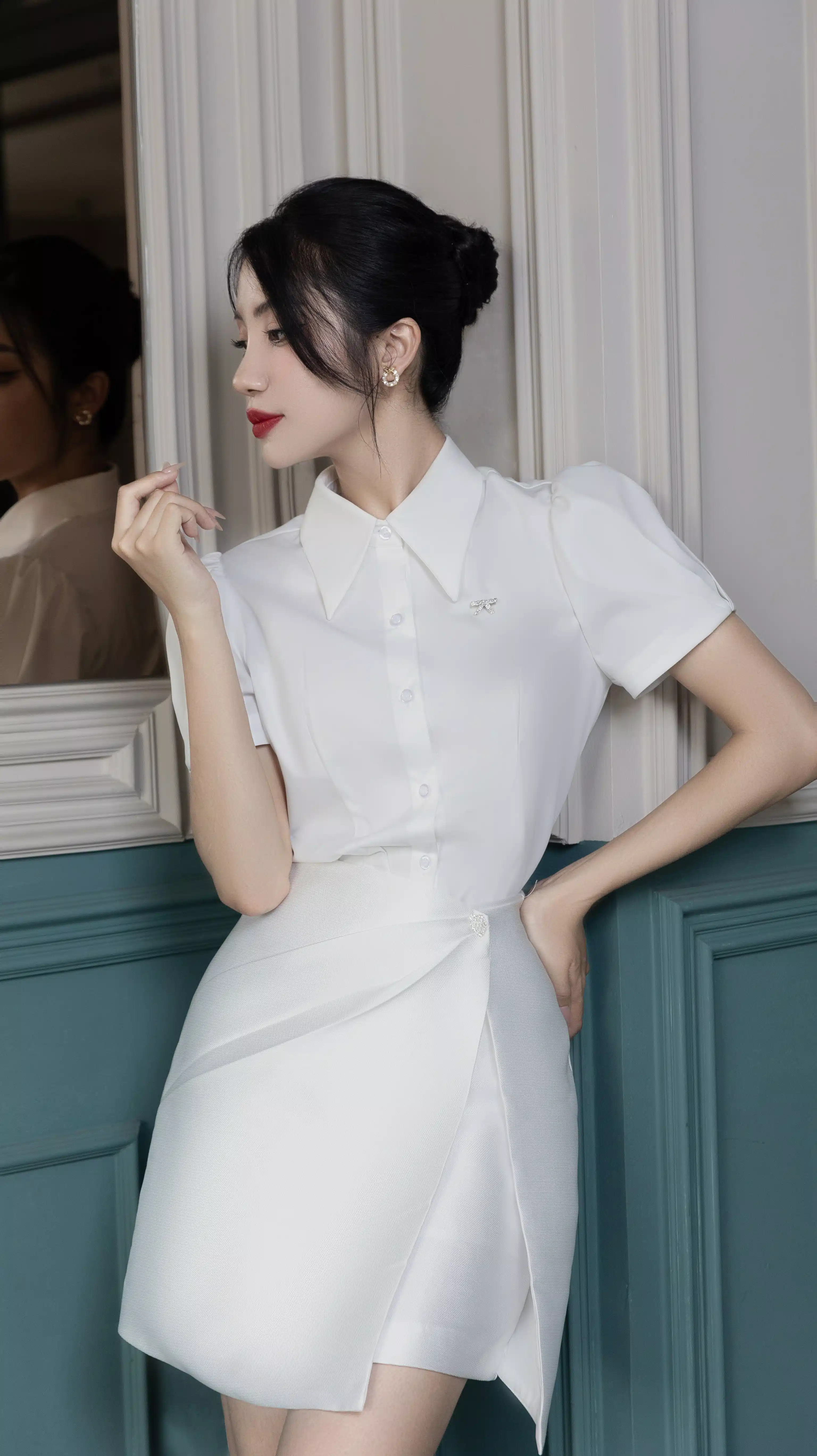  Áo sơ mi Euni Shirt cổ Đức thanh lịch