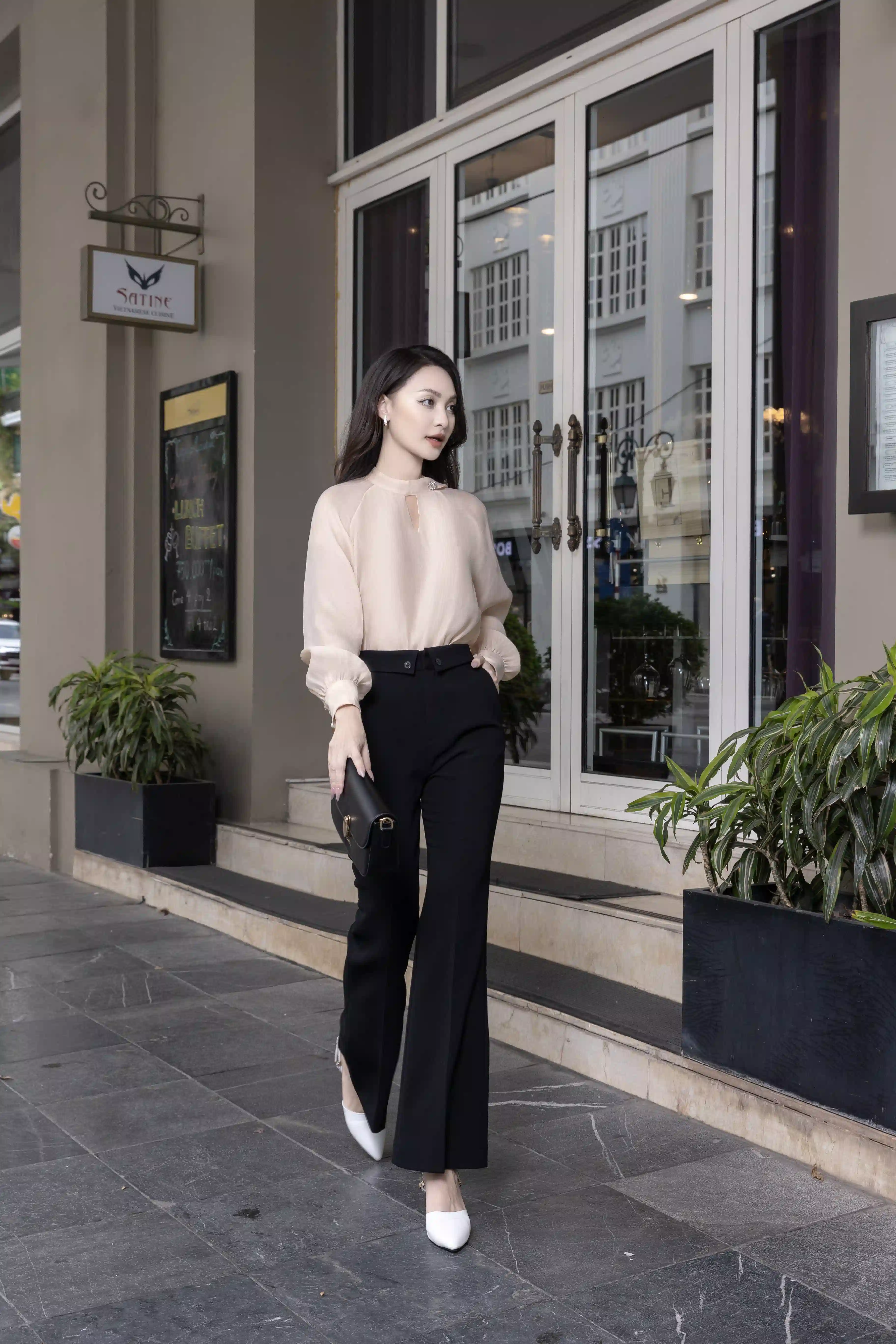 Quần G Trousers chất tuyết mưa co giãn