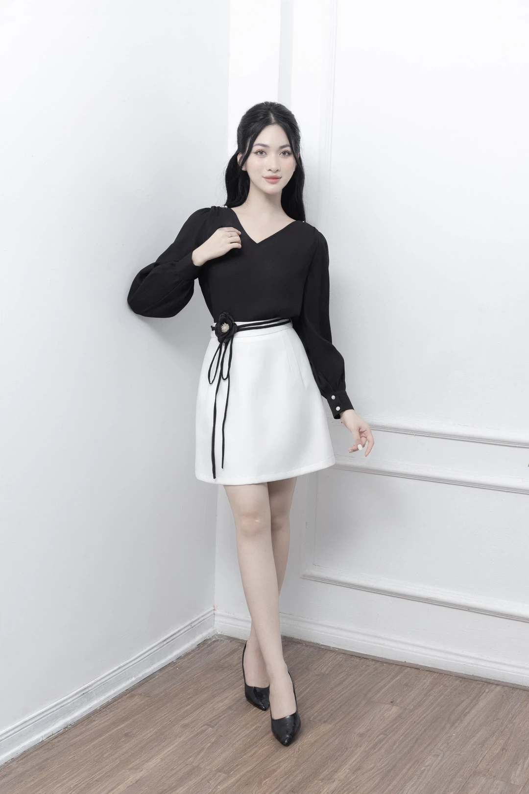 Chân váy chữ A Esme Skirt chất chéo lỳ 