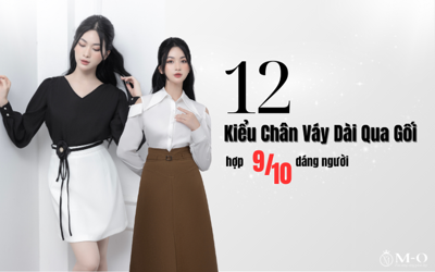 12 kiểu chân váy dài qua gối phù hợp với 9/10 dáng người