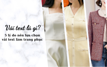 Vải text - Lựa chọn hoàn hảo cho trang phục công sở thanh lịch