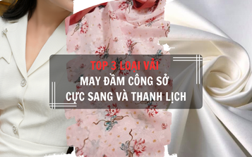 Top 3 loại vải may đầm công sở cực sang và thanh lịch